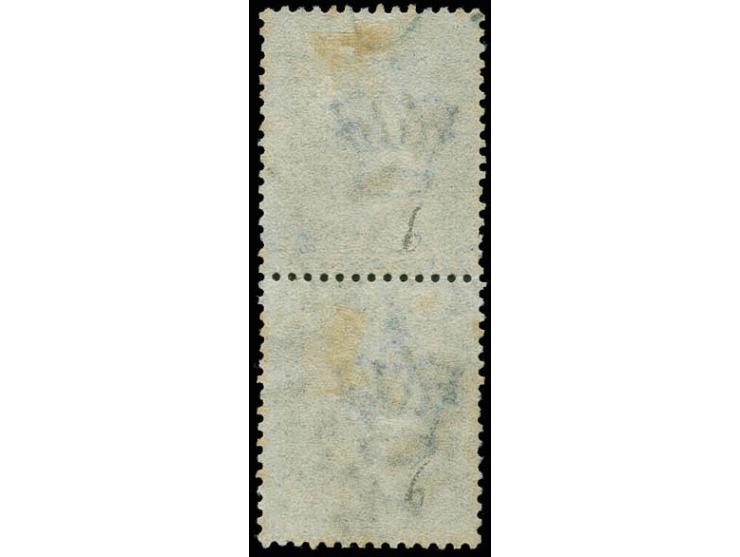  2d. blue, plate 6, watermark Large Crown, perf. 14, nice group of  4 horizontal pairs, 2 vertical pairs and  a strip of  3, 