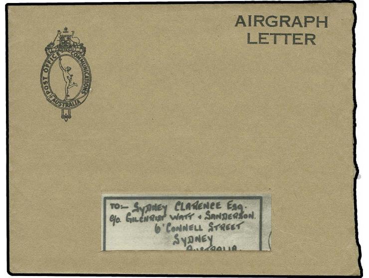 1944, Airgraph-Letter with content and an A4-sheet "Airgraph Service", fine