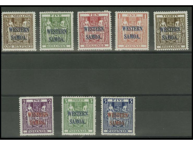 1945, fiscals 2s6d.-5£, mounted mint, very fine