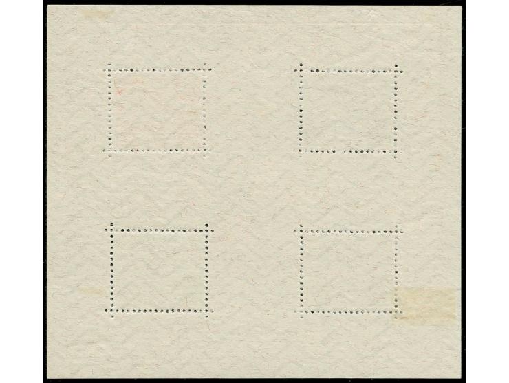 1934, airmail souvenir sheet with original somewhat smaller size (111,4 x 100 mm) unused o.g., fine, certificate Eichhorn BPP