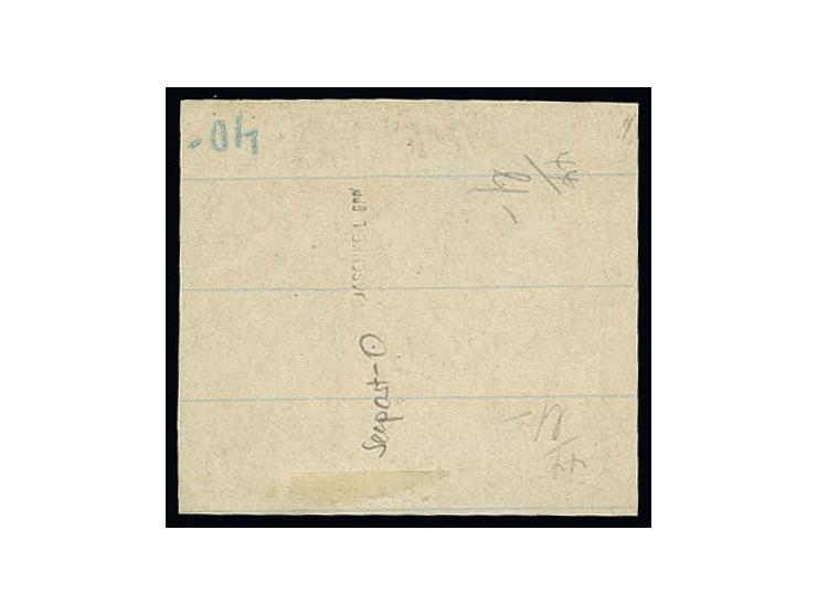 1889, "DEUTSCHE SEEPOST MITTELMEER-LINIE 18.11.89"auf D.R. 5 Pfg. auf Briefstück, sign. Jäschke-L. BPP