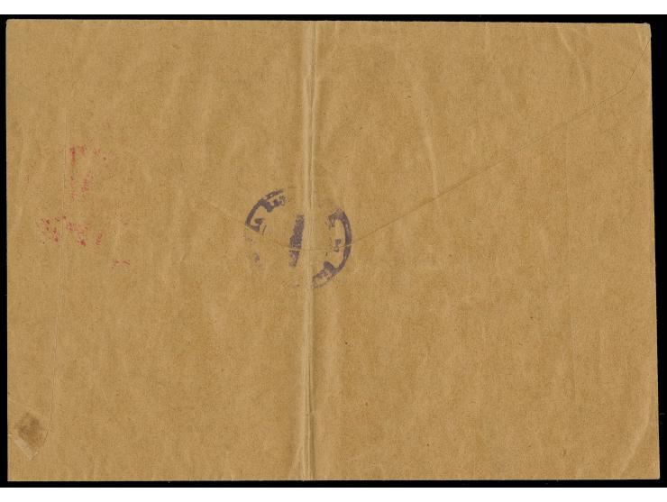 1919, "BAYRISCHER KURIER-FLIEGER-DIENST", roter Stempel der Fluglinie "München-Nürnberg-Würzburg" auf Heeressache-Vordruckbri