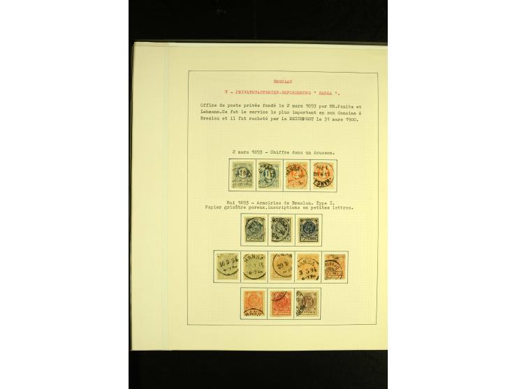 1896/1905, Neue Breslaue Express-Packet-Beförderung, Hammonia, Breslauer-Transport-Bureau, Hansa, Stadtpost Courier & Neue St