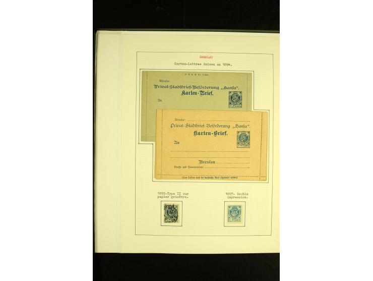 1896/1905, Neue Breslaue Express-Packet-Beförderung, Hammonia, Breslauer-Transport-Bureau, Hansa, Stadtpost Courier & Neue St