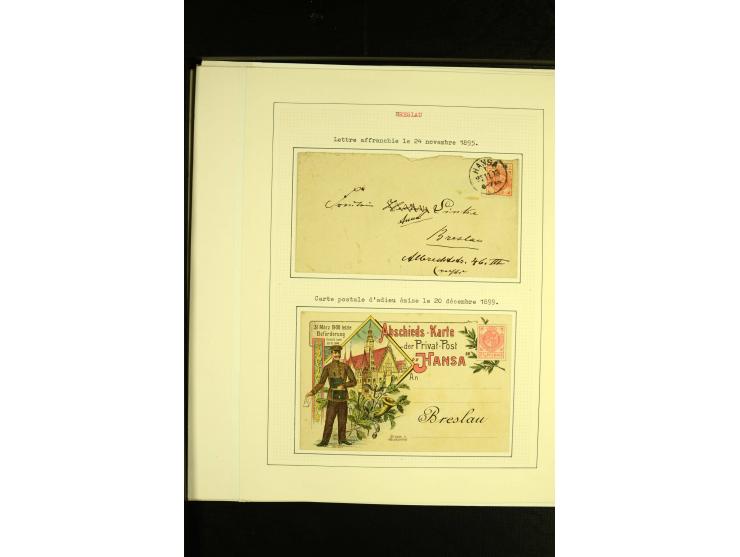 1896/1905, Neue Breslaue Express-Packet-Beförderung, Hammonia, Breslauer-Transport-Bureau, Hansa, Stadtpost Courier & Neue St