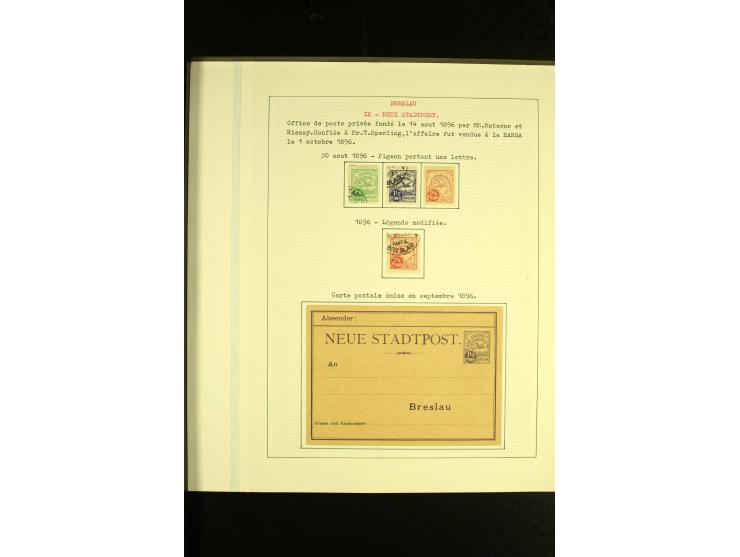 1896/1905, Neue Breslaue Express-Packet-Beförderung, Hammonia, Breslauer-Transport-Bureau, Hansa, Stadtpost Courier & Neue St