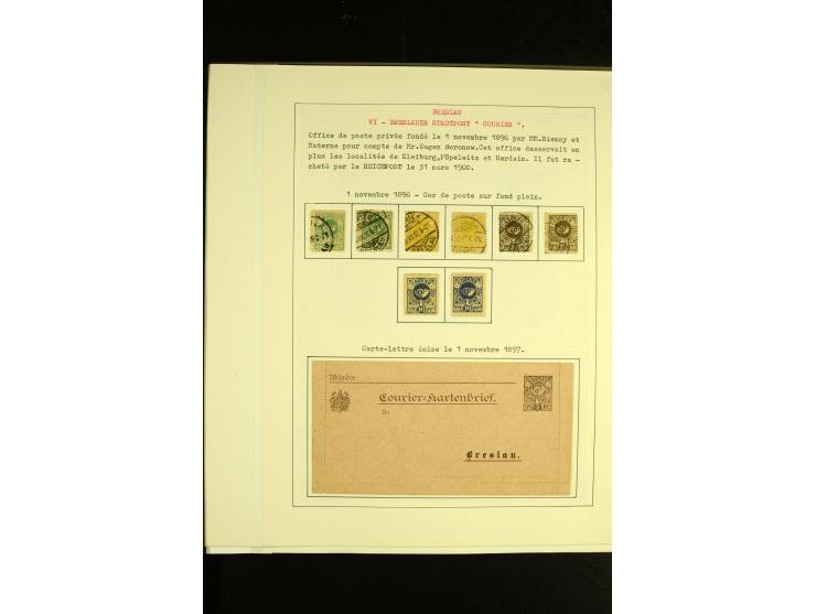 1896/1905, Neue Breslaue Express-Packet-Beförderung, Hammonia, Breslauer-Transport-Bureau, Hansa, Stadtpost Courier & Neue St