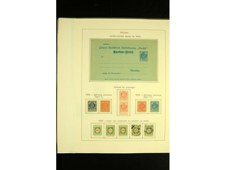 1896/1905, Neue Breslaue Express-Packet-Beförderung, Hammonia, Breslauer-Transport-Bureau, Hansa, Stadtpost Courier & Neue St