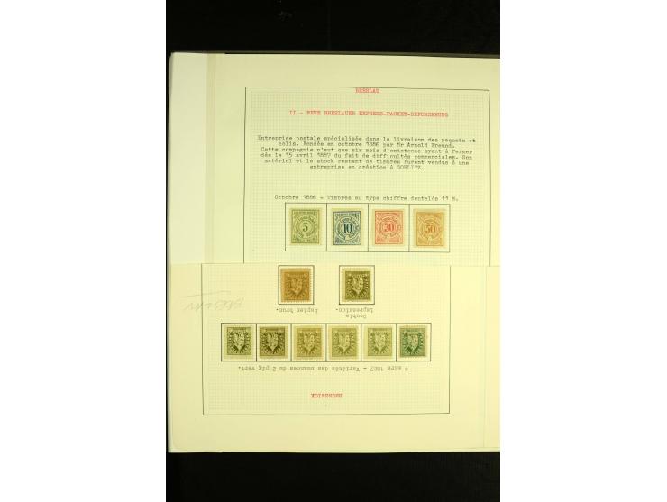 1896/1905, Neue Breslaue Express-Packet-Beförderung, Hammonia, Breslauer-Transport-Bureau, Hansa, Stadtpost Courier & Neue St