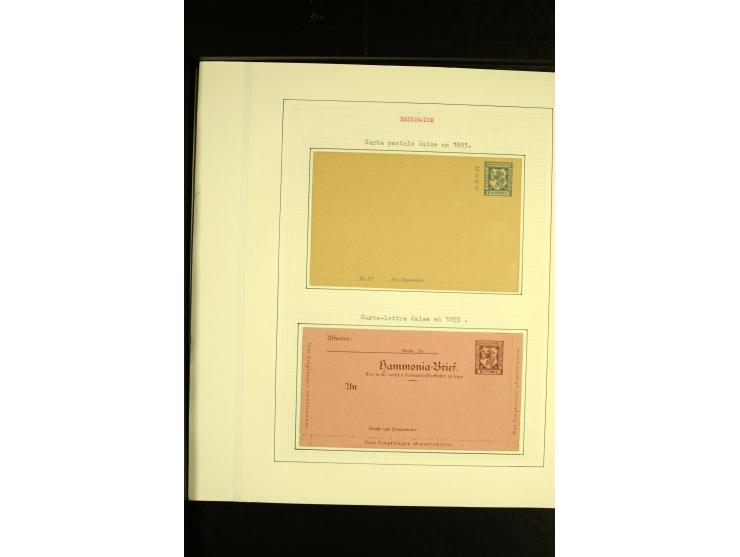 BRAUNSCHWEIG: 1886/95, umfangreiche ungebrauchte und gestempelte Sammlung, dabei viele Besonderheiten wie Kehrdrucke, verschi
