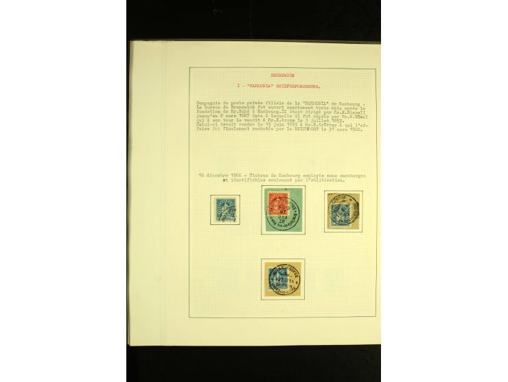BRAUNSCHWEIG: 1886/95, umfangreiche ungebrauchte und gestempelte Sammlung, dabei viele Besonderheiten wie Kehrdrucke, verschi