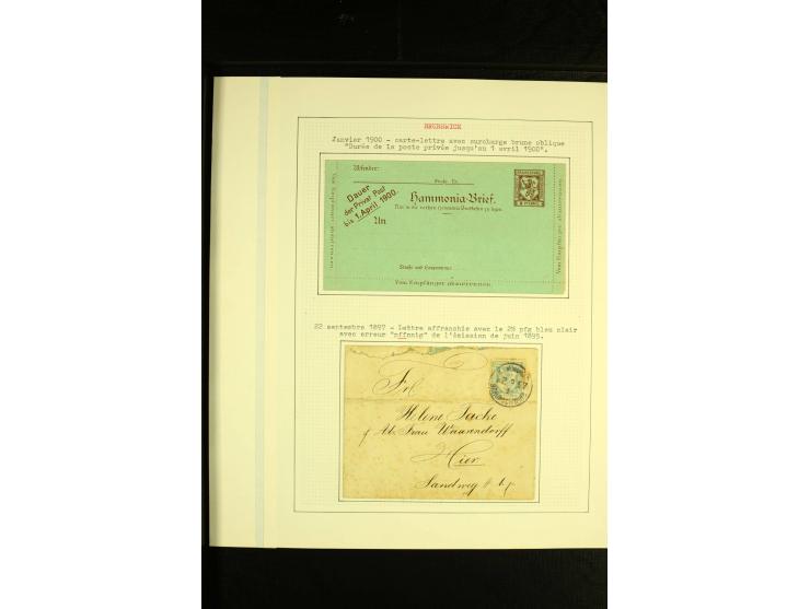 BRAUNSCHWEIG: 1886/95, umfangreiche ungebrauchte und gestempelte Sammlung, dabei viele Besonderheiten wie Kehrdrucke, verschi