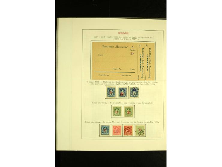 BRAUNSCHWEIG: 1886/95, umfangreiche ungebrauchte und gestempelte Sammlung, dabei viele Besonderheiten wie Kehrdrucke, verschi