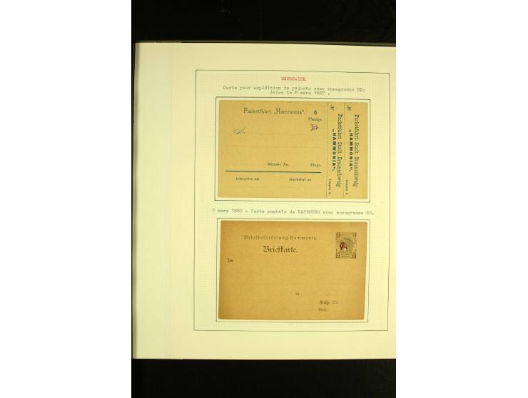 BRAUNSCHWEIG: 1886/95, umfangreiche ungebrauchte und gestempelte Sammlung, dabei viele Besonderheiten wie Kehrdrucke, verschi
