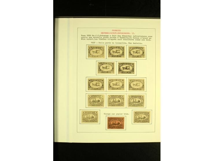 Express-Paket-Beförderung 1891, 5 Pfg.- 10 M. sauber ungebraucht, dazu 10 M. auf bräunlichem Papier, gute Erhaltung