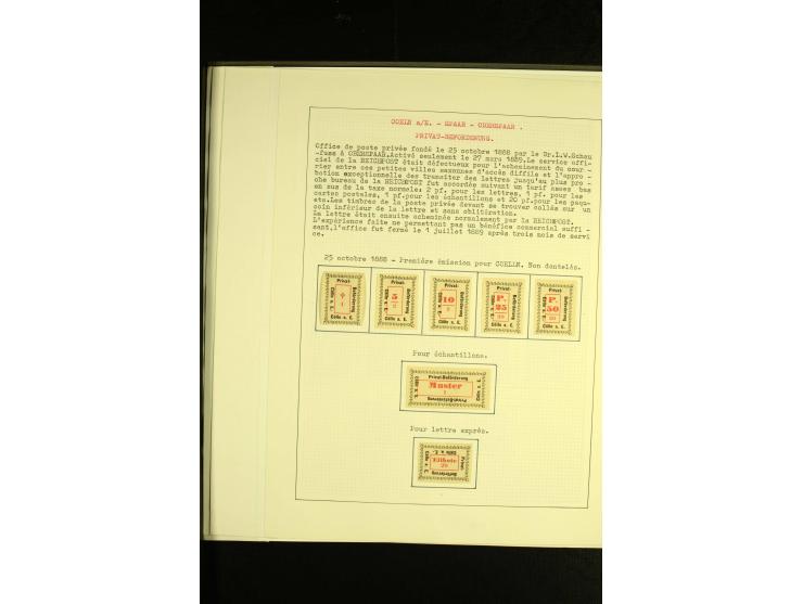 CÖLLN a.E: 1888, interessante postfrische und ungebrauchte Sammlung, dabei ein Bogen und einige Einheiten sowie Ganzsachen, g
