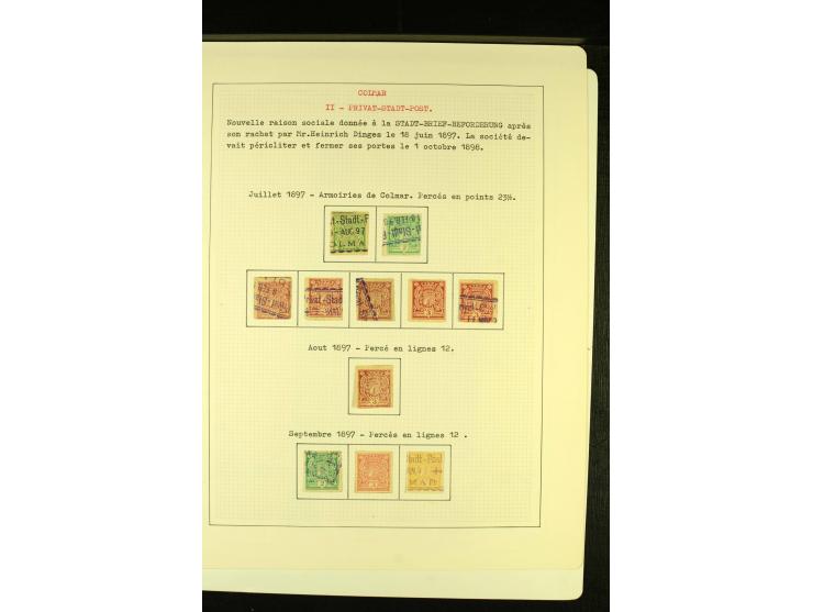 1897, Stadtwappen mit Krone 2-15 Pfg., ungebrauchte und gestempelte Sammlung inkl. der Neudrucke, gute Erhaltung