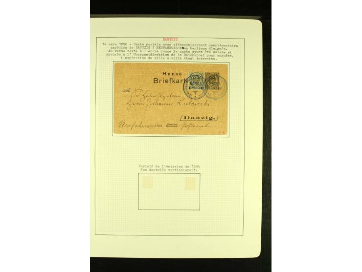 HANSA II 1890/92, ungebrauchte und gestempelte Sammlung inkl. Ganzsachen, meist gute Erhaltung