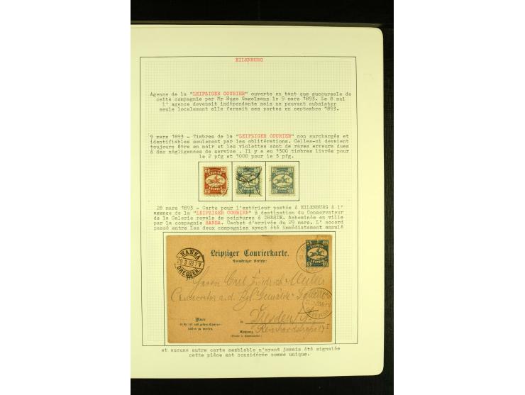 EILENBURG: 1893, ungebrauchte und gestempelte Sammlung mit einigen Ganzsachen, gute Erhaltung