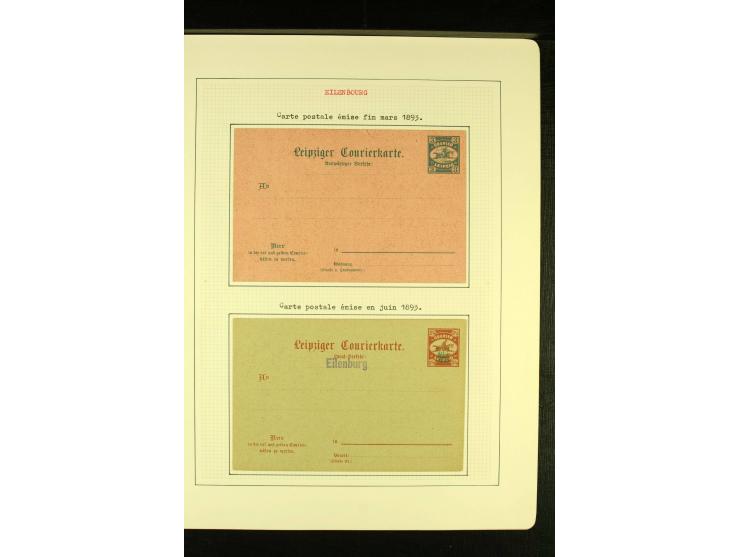 EILENBURG: 1893, ungebrauchte und gestempelte Sammlung mit einigen Ganzsachen, gute Erhaltung