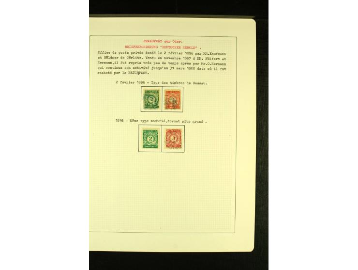 FRANKFURT (ODER) 1896, 2-3 Pfg. in beiden Zeichnungen, sauber gestempelt, gute Erhaltung