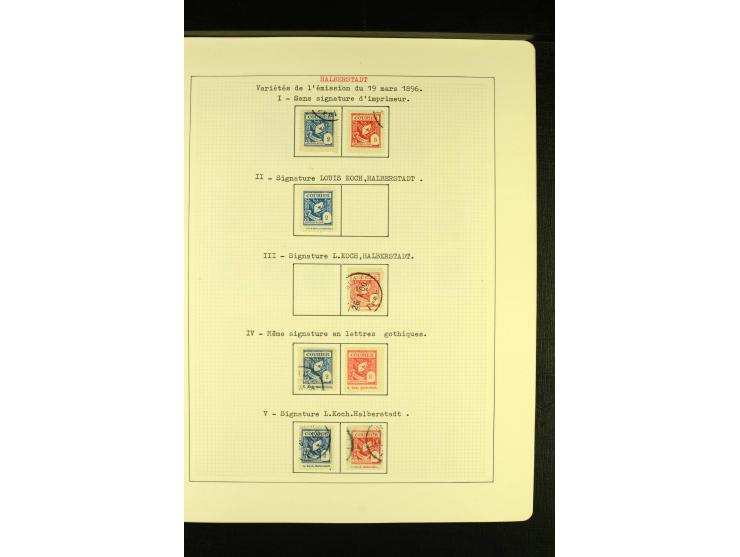 HALBERSTADT 1896, ungebrauchte und gestempelte Sammlung mit 4 Ganzsachen, gute Erhaltung