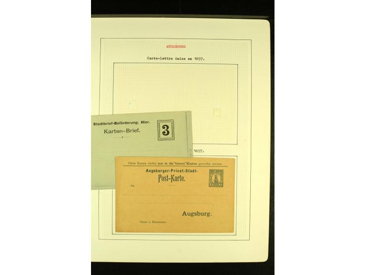 KARLSRUHE 1886/99, schöne ungebrauchte und gestempelte Sammlung mit Briefen und Ganzsachen, dabei einige Besonderheite wie Zä
