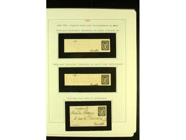  METZ 1886/96, umfangreiche Sammlung Ganzsachen mit insgesamt 36 Stück, meist gute Erhaltung