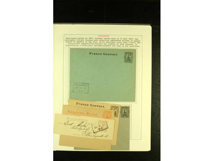 1887/88, interessante Sammlung von 11 Ganzsachenumschlägen bzw. Streifbändern, meist gute Erhaltung