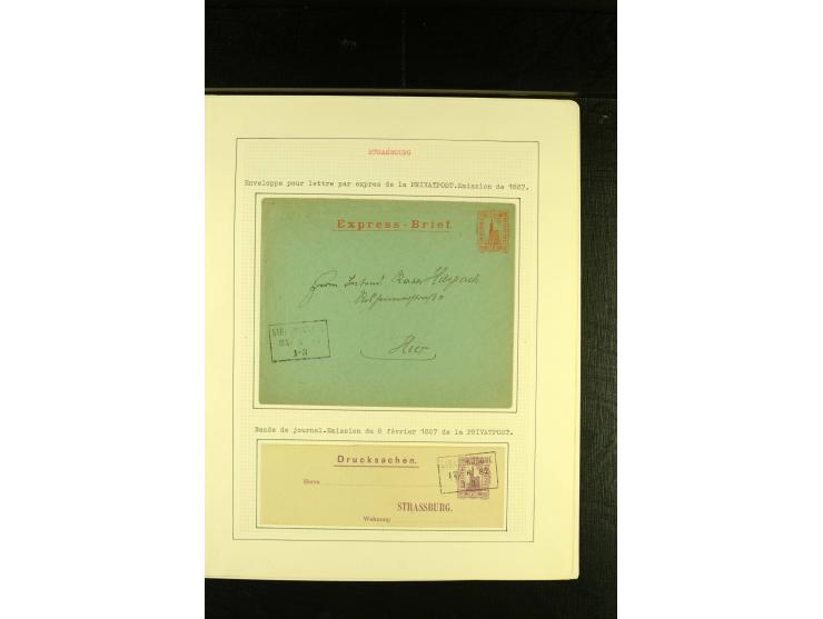 1887/88, interessante Sammlung von 11 Ganzsachenumschlägen bzw. Streifbändern, meist gute Erhaltung