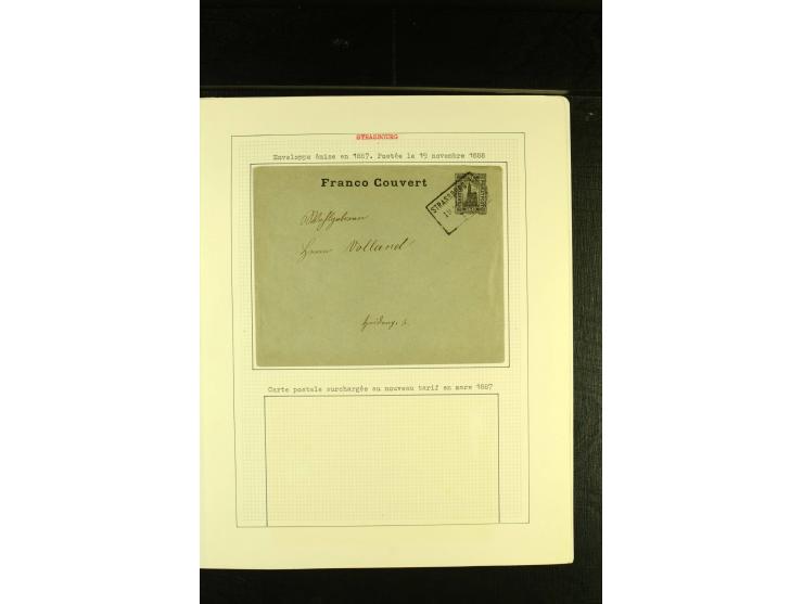 1887/88, interessante Sammlung von 11 Ganzsachenumschlägen bzw. Streifbändern, meist gute Erhaltung