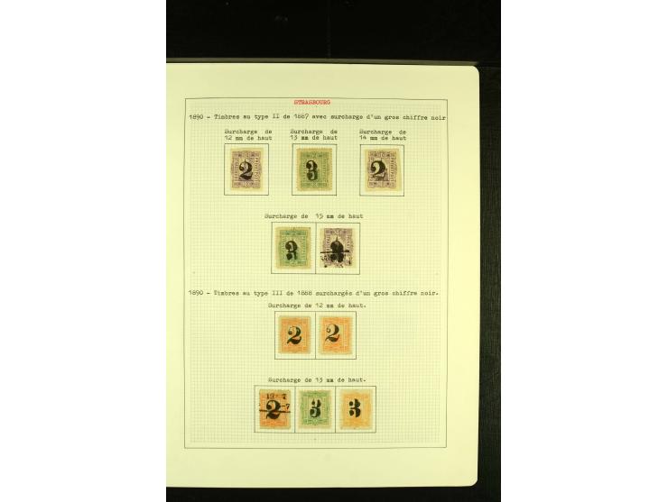 1888/89, Aufdruckausgabe, interessante ungebrauchte und gestempelte Sammlung, meist gute Erhaltung
