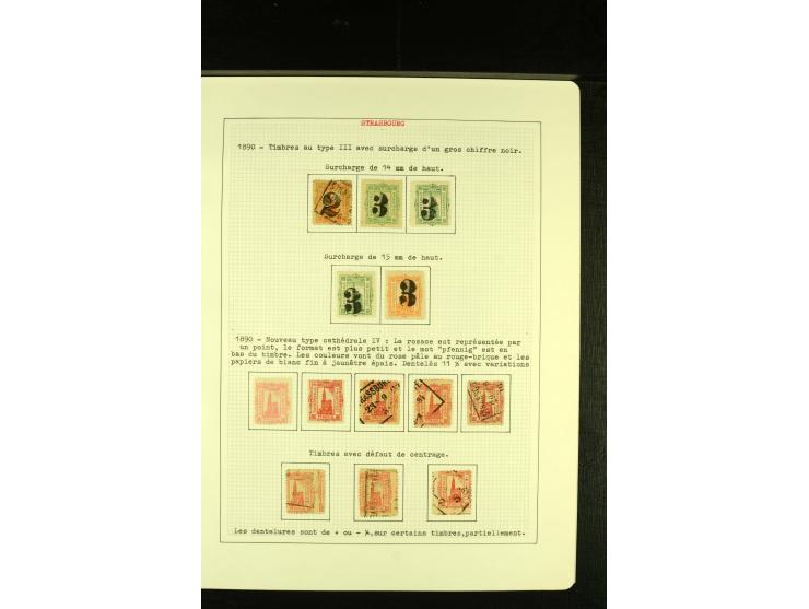 1888/89, Aufdruckausgabe, interessante ungebrauchte und gestempelte Sammlung, meist gute Erhaltung