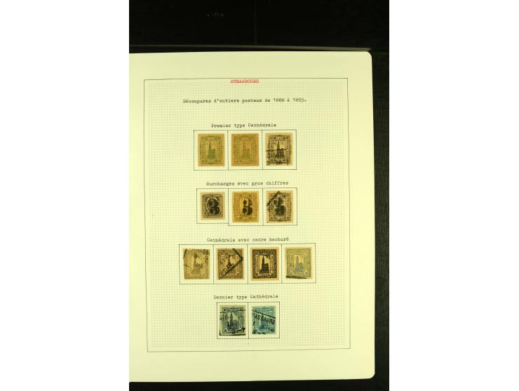 1888/90, ungebrauchte und gestempelte Sammlung Auftragsformulare, meist gute Erhaltung