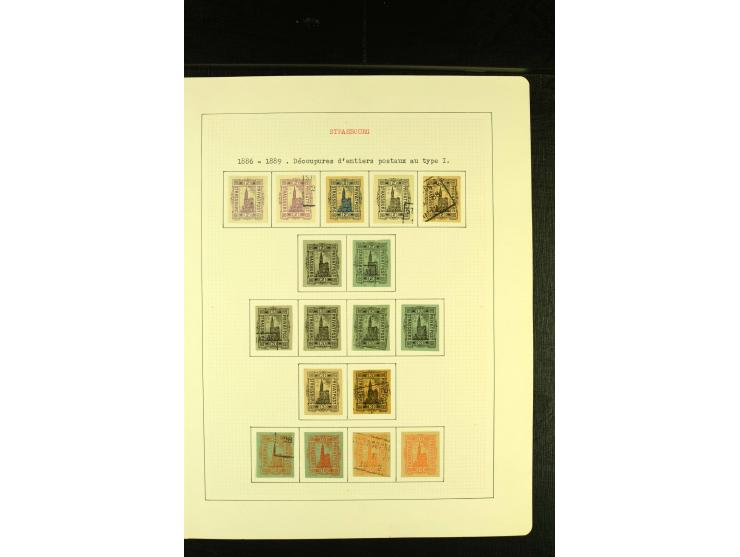 1888/90, ungebrauchte und gestempelte Sammlung Auftragsformulare, meist gute Erhaltung