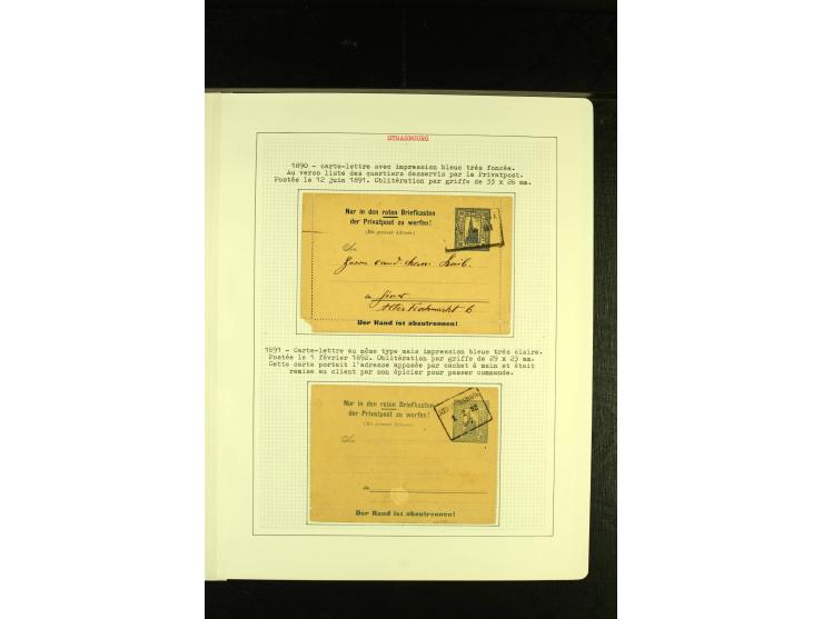 1887/1901, interessante Sammlung von 14 Kartenbriefen, meist gute Erhaltung