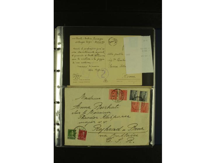 1934/65 (ca.), 95 Briefe und Karten, dabei Reco und Luftpost, incl. in die CSR gelaufen