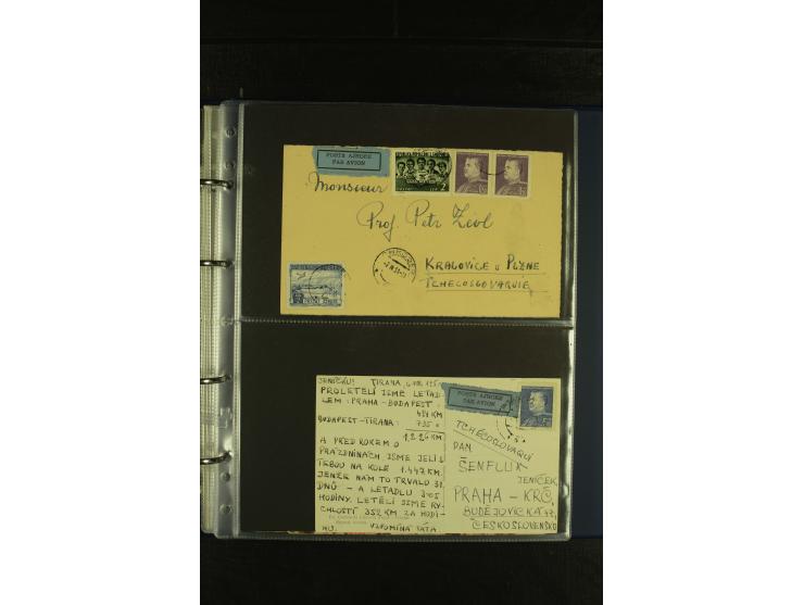 1934/65 (ca.), 95 Briefe und Karten, dabei Reco und Luftpost, incl. in die CSR gelaufen