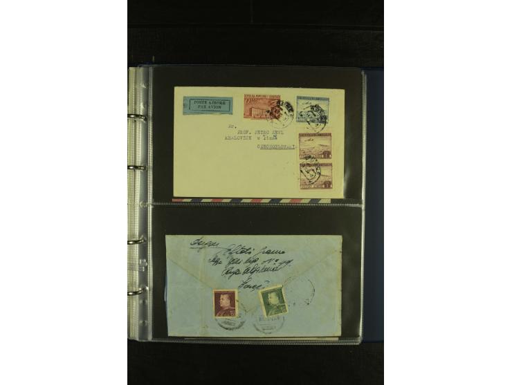 1934/65 (ca.), 95 Briefe und Karten, dabei Reco und Luftpost, incl. in die CSR gelaufen