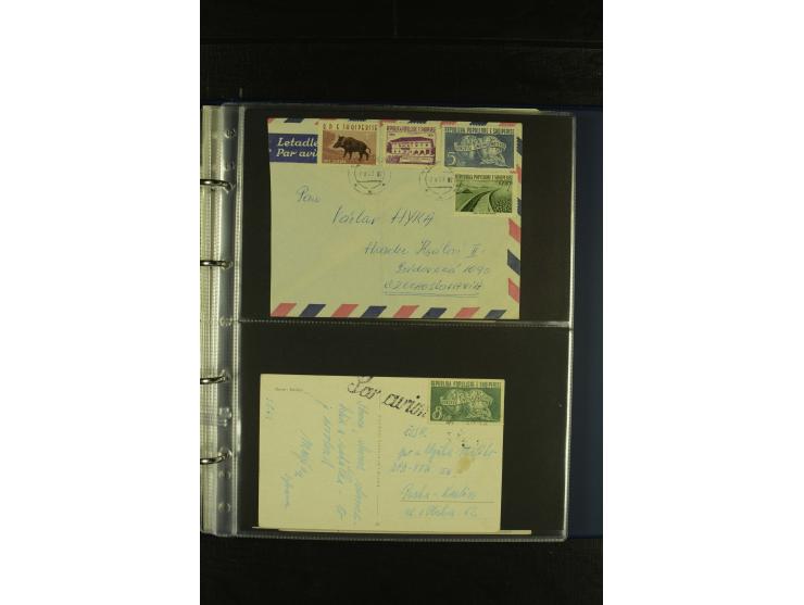 1934/65 (ca.), 95 Briefe und Karten, dabei Reco und Luftpost, incl. in die CSR gelaufen