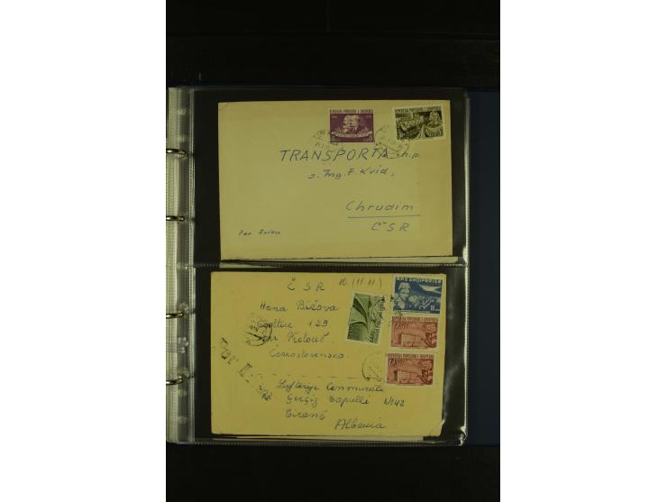 1934/65 (ca.), 95 Briefe und Karten, dabei Reco und Luftpost, incl. in die CSR gelaufen
