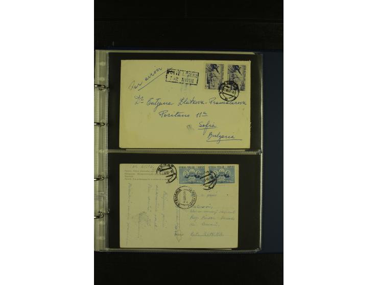 1934/65 (ca.), 95 Briefe und Karten, dabei Reco und Luftpost, incl. in die CSR gelaufen