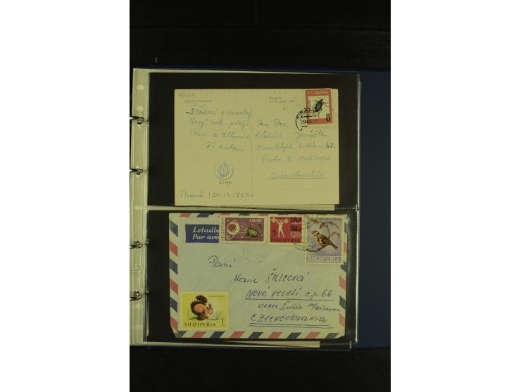 1934/65 (ca.), 95 Briefe und Karten, dabei Reco und Luftpost, incl. in die CSR gelaufen