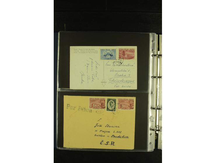 1934/65 (ca.), 95 Briefe und Karten, dabei Reco und Luftpost, incl. in die CSR gelaufen