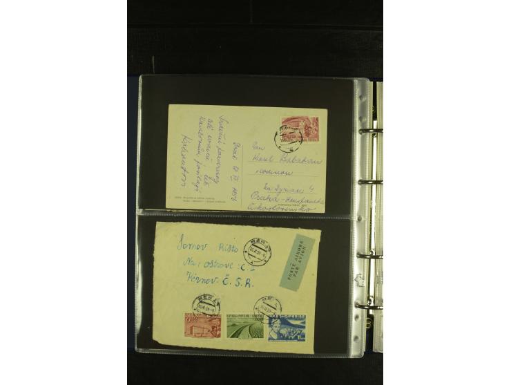 1934/65 (ca.), 95 Briefe und Karten, dabei Reco und Luftpost, incl. in die CSR gelaufen