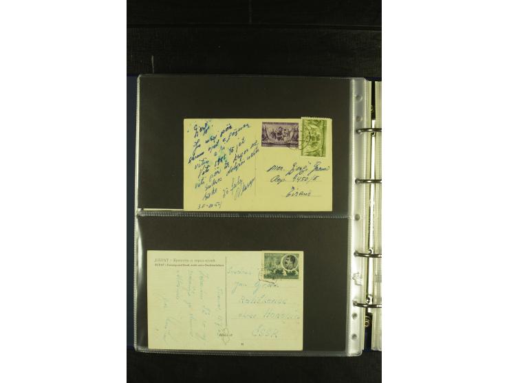 1934/65 (ca.), 95 Briefe und Karten, dabei Reco und Luftpost, incl. in die CSR gelaufen