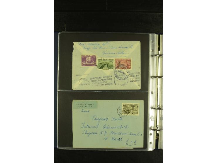 1934/65 (ca.), 95 Briefe und Karten, dabei Reco und Luftpost, incl. in die CSR gelaufen