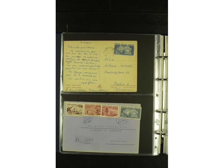1934/65 (ca.), 95 Briefe und Karten, dabei Reco und Luftpost, incl. in die CSR gelaufen