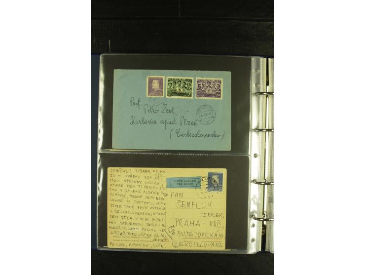 1934/65 (ca.), 95 Briefe und Karten, dabei Reco und Luftpost, incl. in die CSR gelaufen
