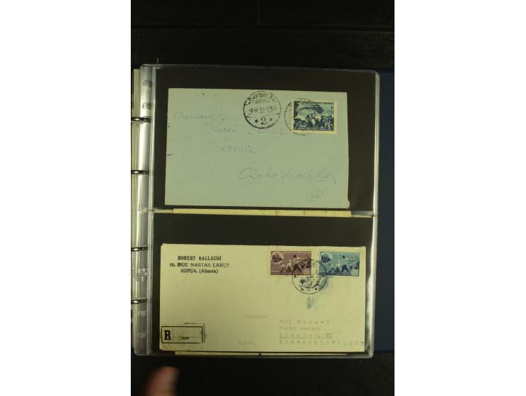 1934/65 (ca.), 95 Briefe und Karten, dabei Reco und Luftpost, incl. in die CSR gelaufen